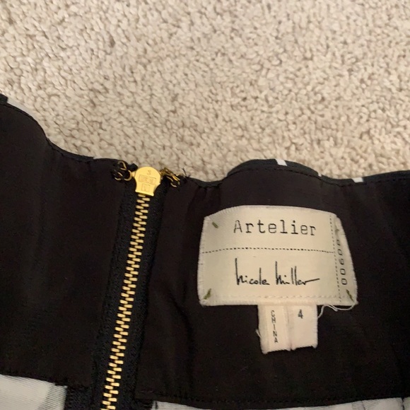 NWOT Size 4 Artelier Black & White Shorts - Picture 2 of 3